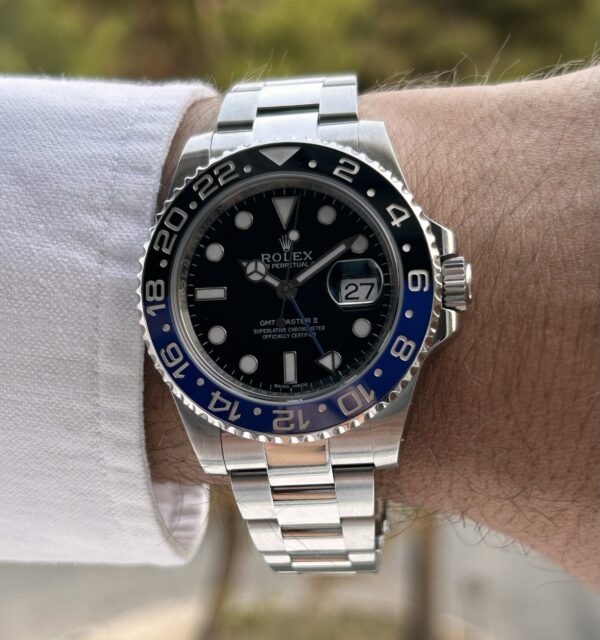 Rolex GMT-Master II Batman Box & Signed Papers